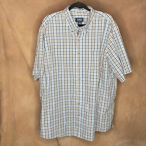 Harbor Bay Men's XL Short Sleeve Button Down Shirt - LIKE NEW CONDITION